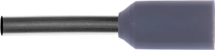 Aderendhülsen mit Isolierkragen, 0,75 mm², 100 St. (grau)