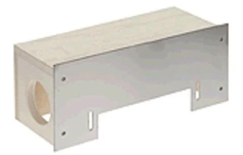 AEG Einbaubox für Sockeleinkehrdüse, Blende weiß beschichtet