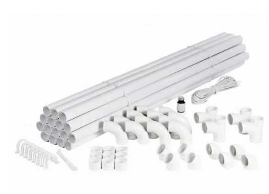 AEG Einbauset IK4S für 4 Saugdosen mit Steuerkabel für Zentralstaubsauganlage