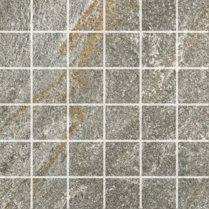 Alfalux Stone Quartz Grigio Naturale Mosaik 7277581 30x30cm 9mm