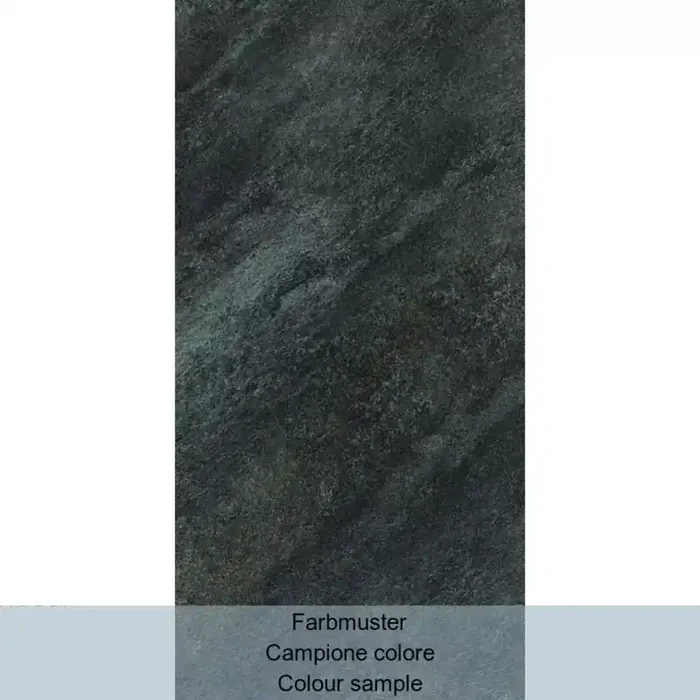 Alfalux Stone Quartz Nero Naturale 7278381 20x40cm 8mm