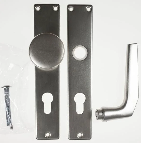 ALU Wechselgrt. Langschild PZ gelocht F 2 eloxiert, 72 mm Entfernung