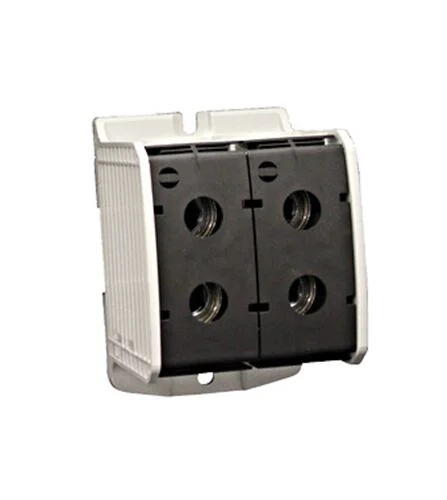 Aluminium / Kupfer Klemme, 1-polig, Doppel 300mm² schwarz