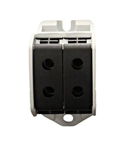 Aluminium / Kupfer Klemme, 1-polig, Doppel 50mm² schwarz