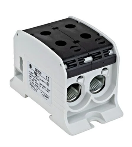 Aluminium / Kupfer Klemme, 1-polig, Doppel 95mm² schwarz