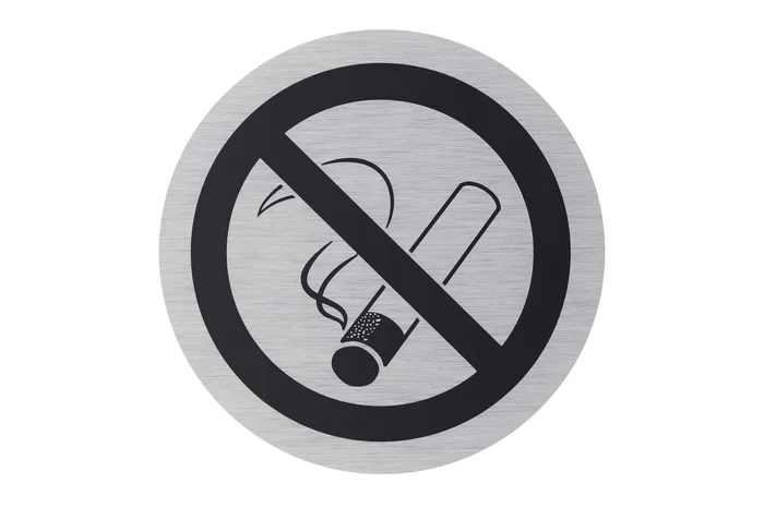 Aluminium Schild “Rauchverbot“, Ø 75 mm