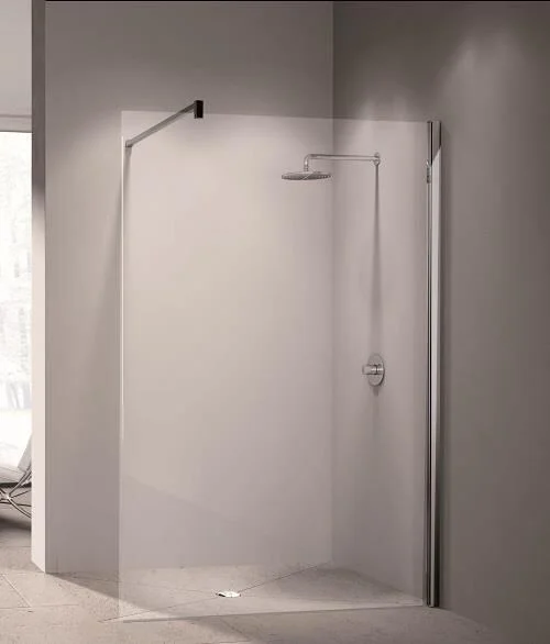 Alva Aqua Spa Glaselement 100cm Glas ESG Clean, chrom