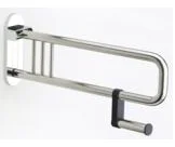 Alva Aqua Varia Klappgriff 75cm mit Toilettenpapierhalter, bis 130kg, Chrom