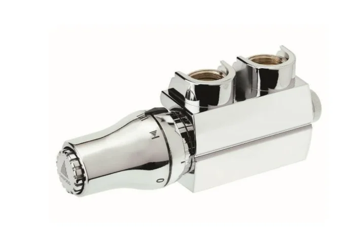 Alva Prisma Era Anschlussgarnitur Eckform, inkl. Thermostatkopf und Blende chrom