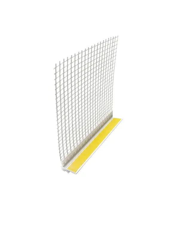 Anputzleiste mit Schutzlippe & Gewebe 6 mm ohne Steg 1,4 m