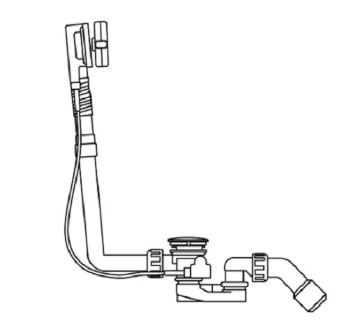 Artweger Ablaufgarnitur 54 cm, mit integriertem Einlauf