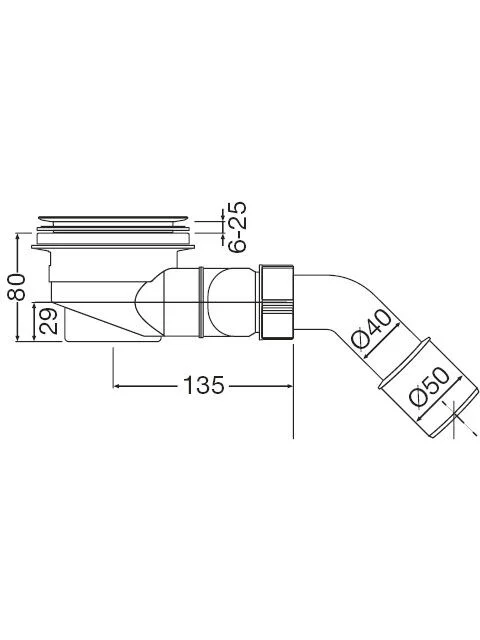 Artweger Ablaufgarnitur Ø 90 mm ohne Wannendichtband