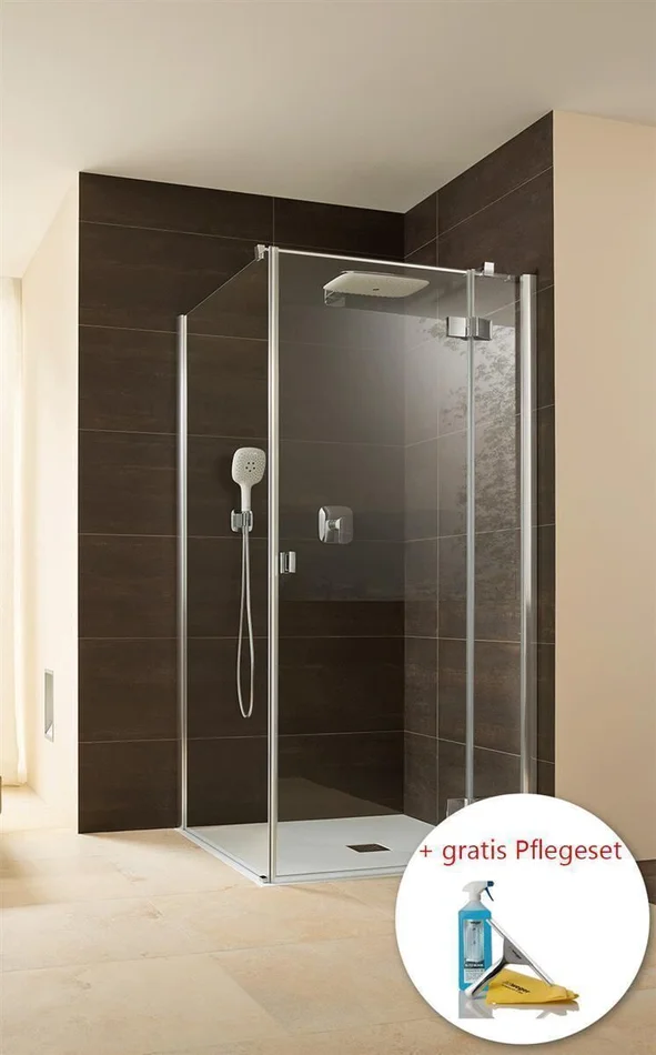 Artweger Dynamic Tür mit Fixteil links 100×200 cm chrom/Echtglas