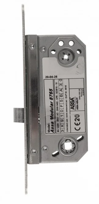 ASSA RUKO BODA Einsteckschloss 8765/50 DIN links, 50 mm Dorn, Stulp 225×22 mm