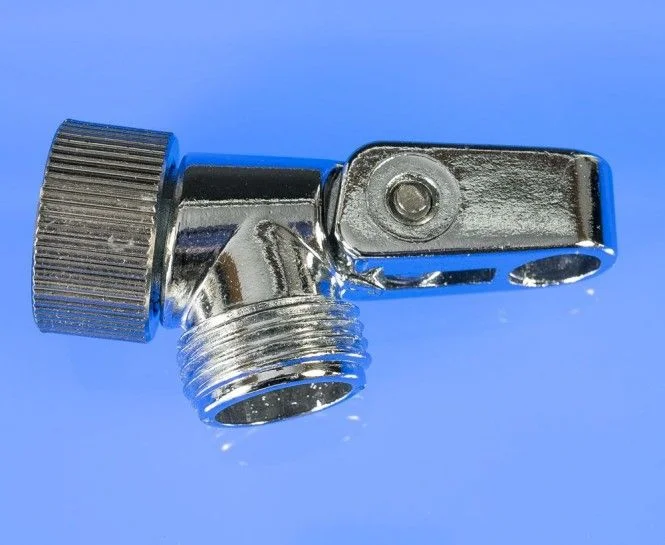 ASW Messing verchr. Gelenkstück 1/2″, 114918, schwere Ausführung mit Anschlag