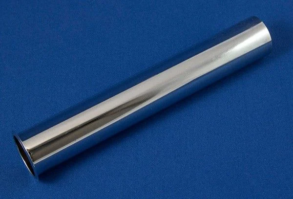 ASW Messing verchromtes Sifon Bördelrohr 32 mm (5/4″) x 200 mm, 100269