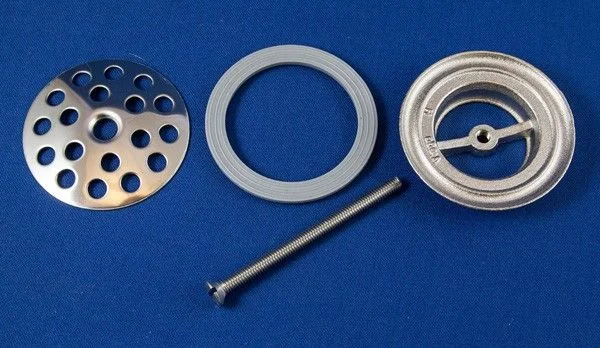 ASW verchr. Universalablaufventil 100030 1 1/4″, mit Edelstahl Siebplatte