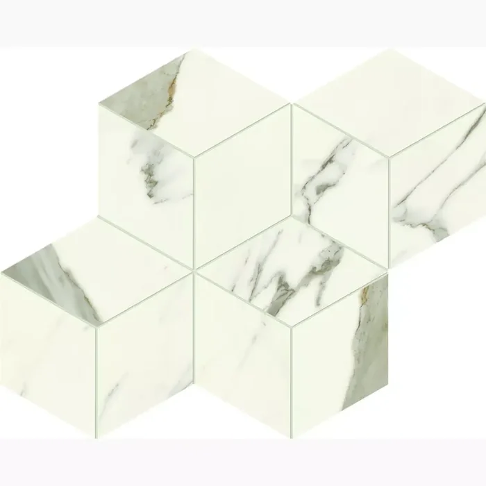 Atlas Concorde Marvel X Calacatta Sublime Silk Mosaik Hexagon AF8M 30x35cm rektifiziert