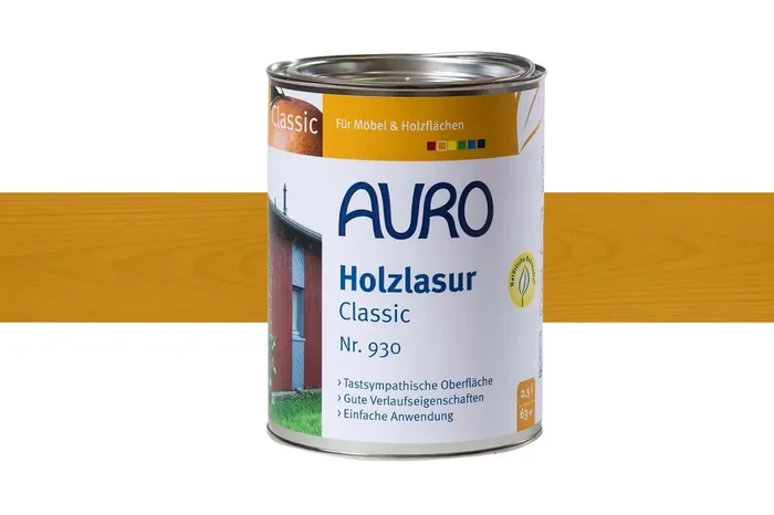 Auro Holzlasur Classic Nr. 930 – Ocker-Gelb