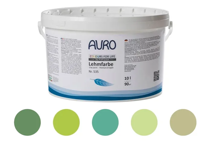 Auro Profi-Lehmfarbe Nr. 535 Grüntöne Colours For Life