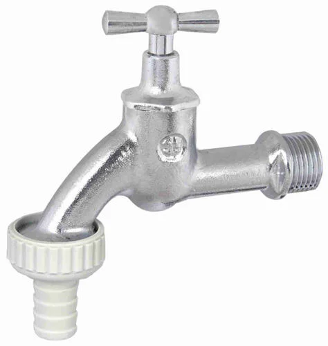 Auslaufventil 3/4″ chrom-matt leichte Ausführung