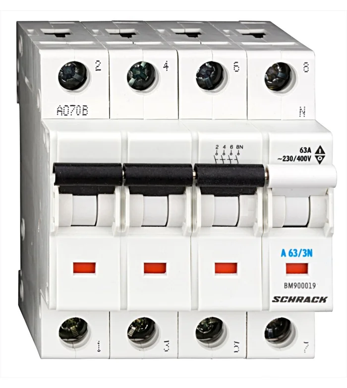 Ausschalter, 3+N, 63A