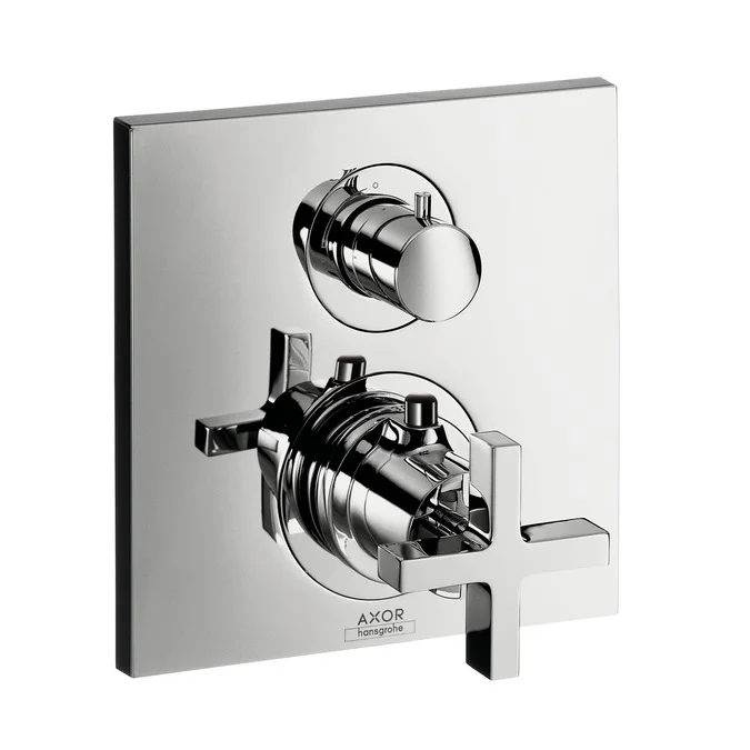 Axor Citterio Thermostat Unterputz mit Ab- und Umstellventil und Kreuzgriff