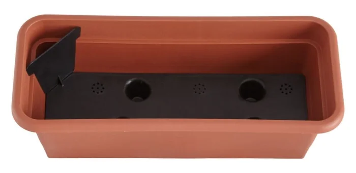 Balkonkasten mit Bewässerung 40 cm (terrakotta)