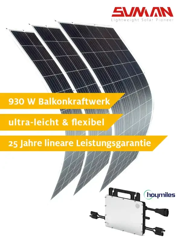 Balkonkraftwerk flexibel 930 W