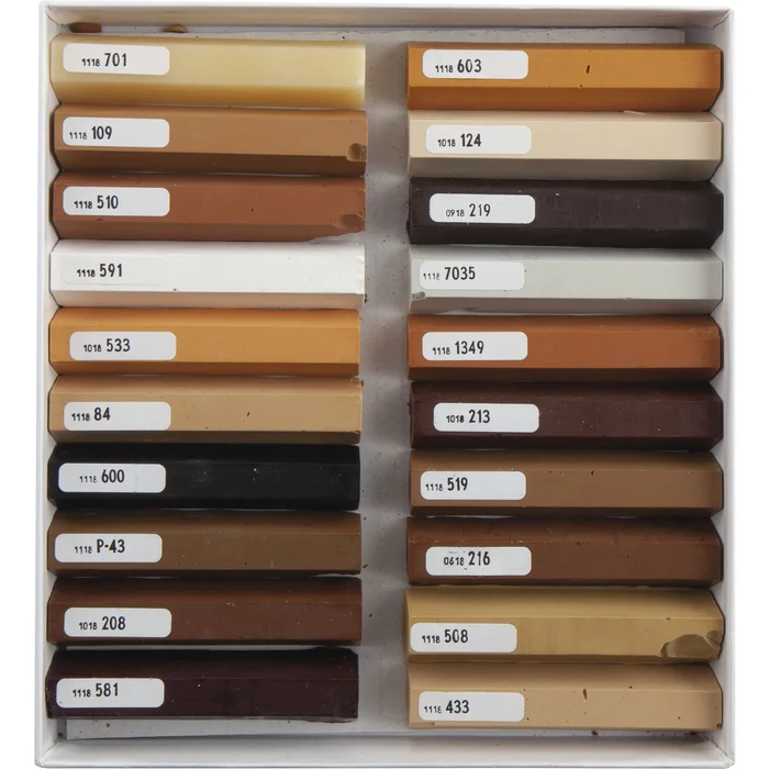 BAO Hartwachs Basisfarben – 20 Vollstangen