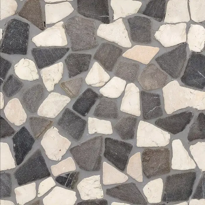 Bärwolf Crush black & white 30×30 cm Natural Stone RM-0004