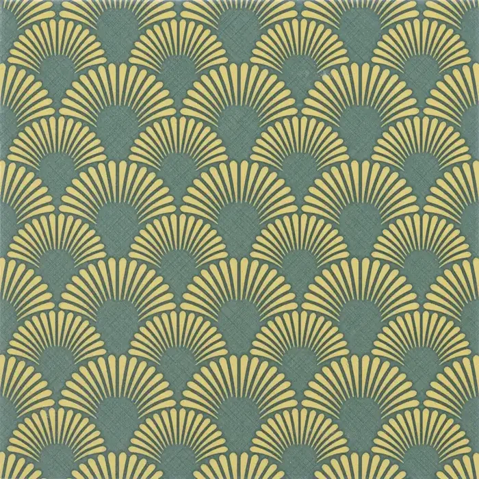 Bärwolf Wallpaper GOTU AKZENT. fresh green 18,5×18,5 cm Feinsteinzeug