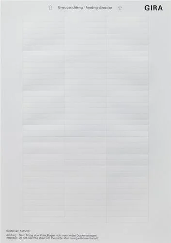 Beschriftungsbögen 51,2 x 7 mm Zubehör