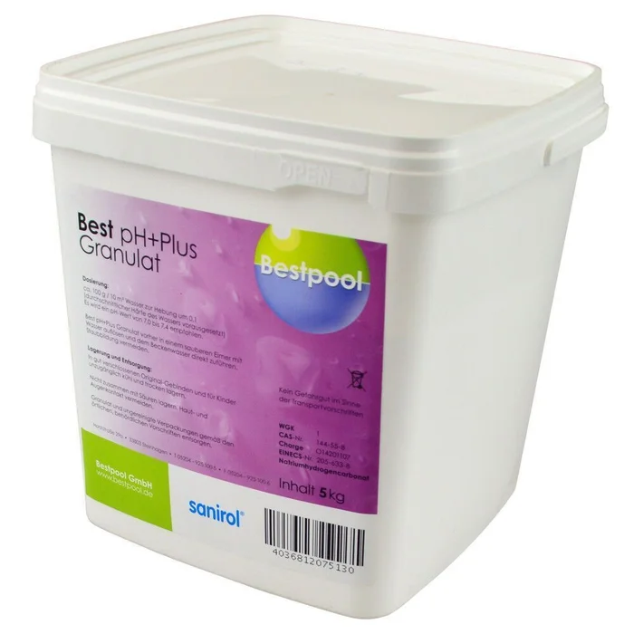 Bestpool 5 kg pH Plus Granulat Heber Pool pH 5Kg EIMER Pool