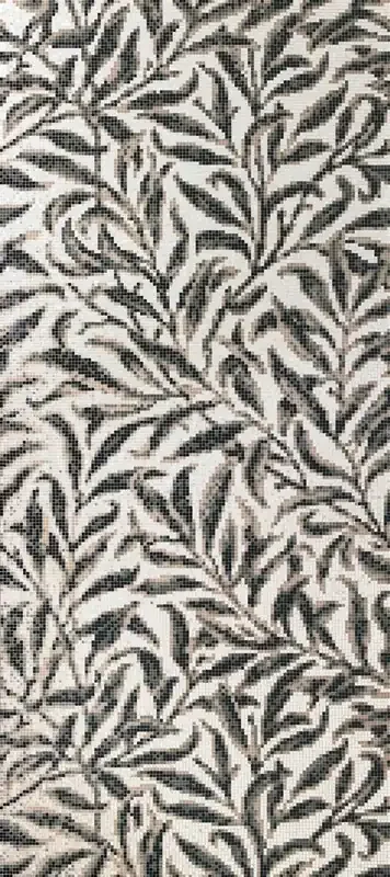 Bisazza Dekor Morris Oro Bianco 129,1×290,5 cm