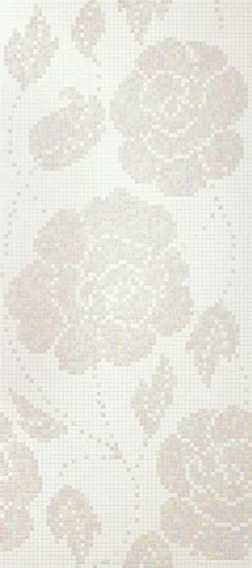 Bisazza Dekor Winter Flowers Bianco 129,1×290,5 cm