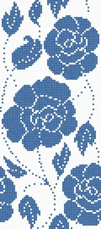 Bisazza Dekor Zante Bianco 129,4×291,2 cm