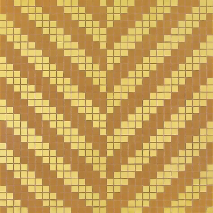 Bisazza Mischung Twill Oro Giallo 2×2 cm inkl. Inst.-Kit