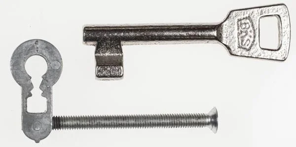 BKS Buntbarteinsatz B 9080 0002 mit 1 Schlüssel und einer Stulpschraube