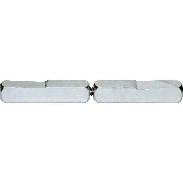 BKS Drückerstift geteilt 78430 Länge innen 25mm Länge außen 50mm Vierkant 9mm Stahl verzinkt