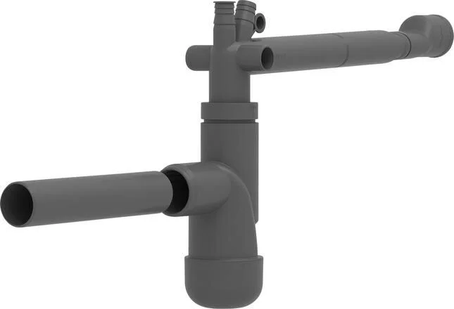 Blanco Flexloc Geruchsverschluss PR, Kunststoff, schwarzgrau