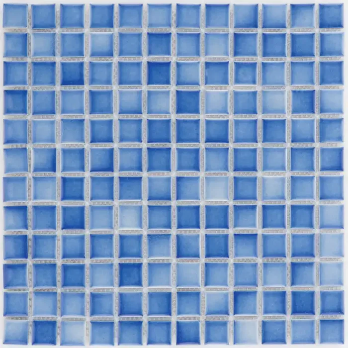Blau Melage Mosaik – – 33×33