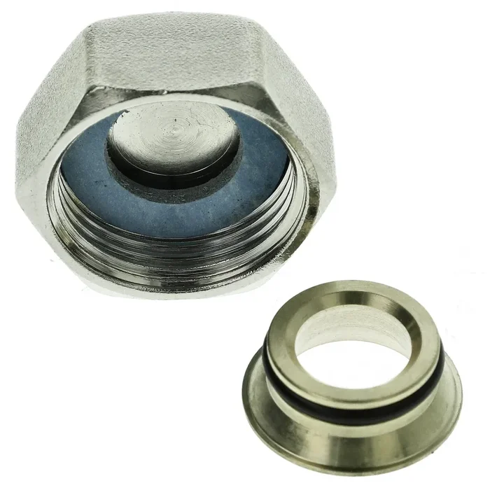 Blindkappe 3/4″ für Eurokonus Messing vernickelt