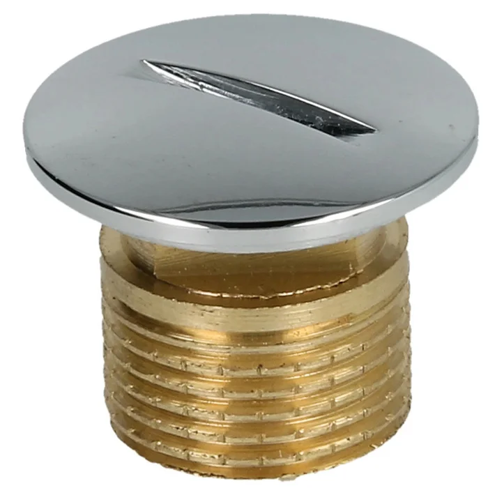Blindstopfen 3/8″ Messing verchromt