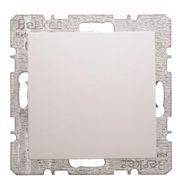 Blindverschluss mit Zentralstück S.1/B.3 /B.7 polarweiß, matt