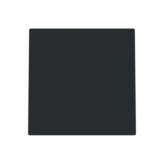 Blindzentralscheibe mit Tragring und Lei tungsauslass schwarz matt