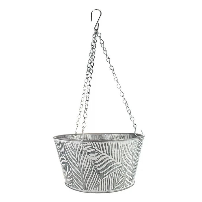 Blumenampel Dublin, Ø 23 cm, H. 14 cm (grau)