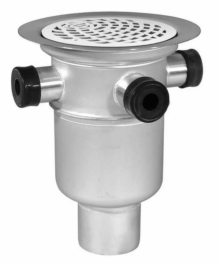 Bodenablauf Edelstahl 150×75 B Purus Baldex 75 R, 4 Ex Zulauf