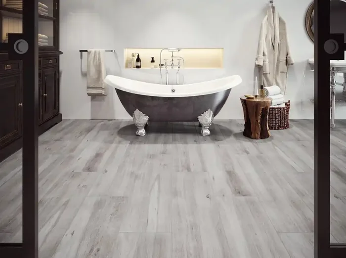 Bodenfliese Canadia Bianco 30x120cm Rektifiziert