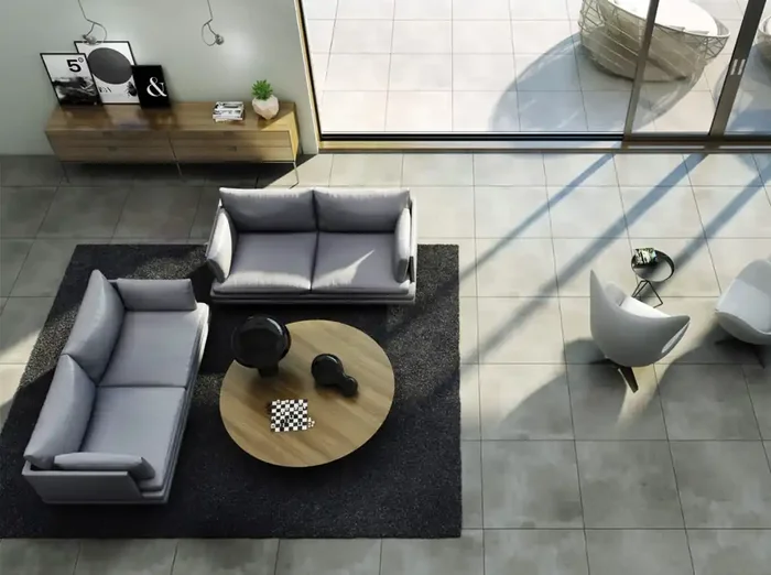 Bodenfliese Lando Grau 60x60cm Rektifiziert